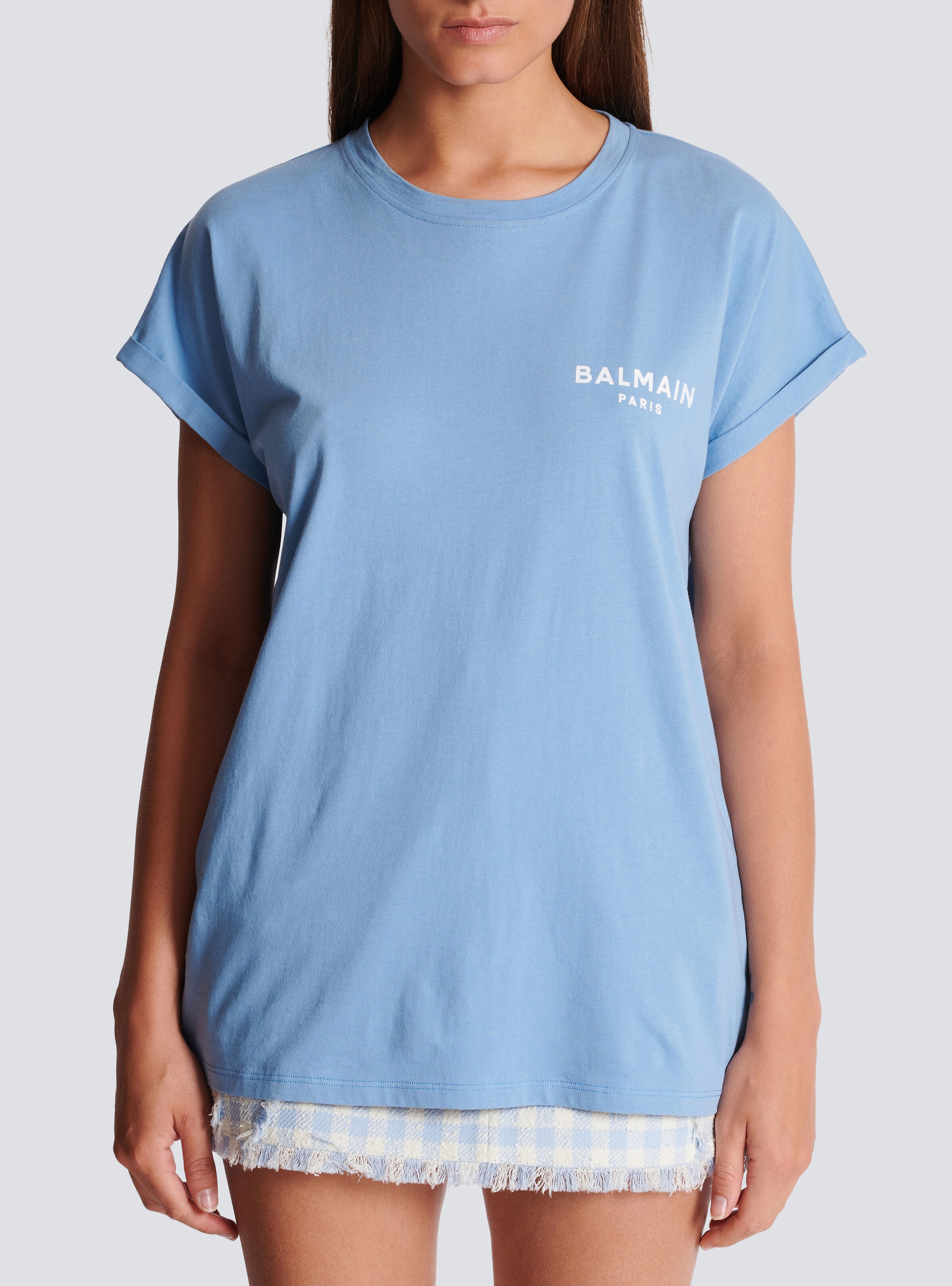 Flocked Balmain T-shirt - 5