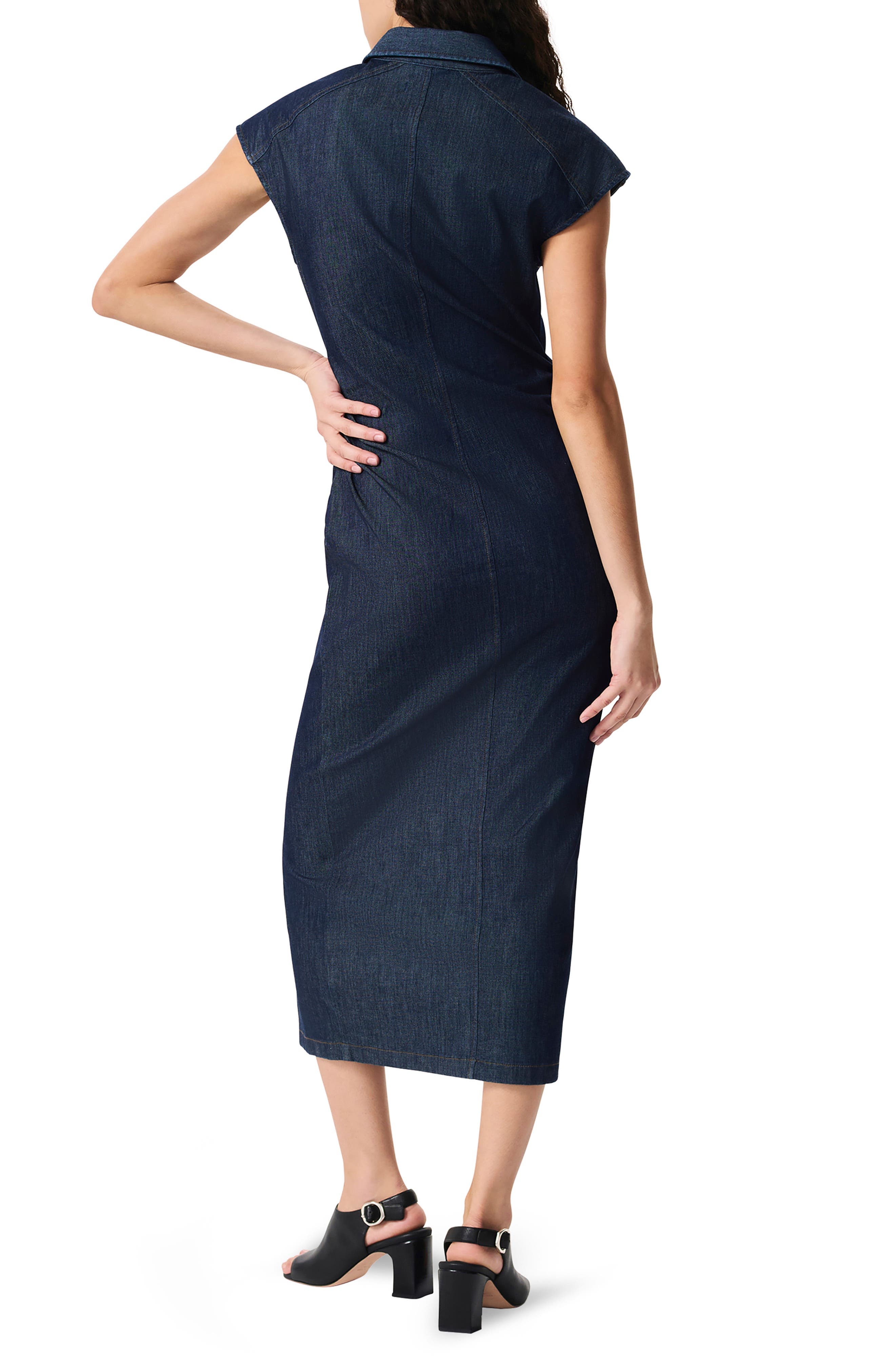 rag & bone Airflex Leah Cotton Blend Denim Shirtdress in Rinse at Nordstrom - 2
