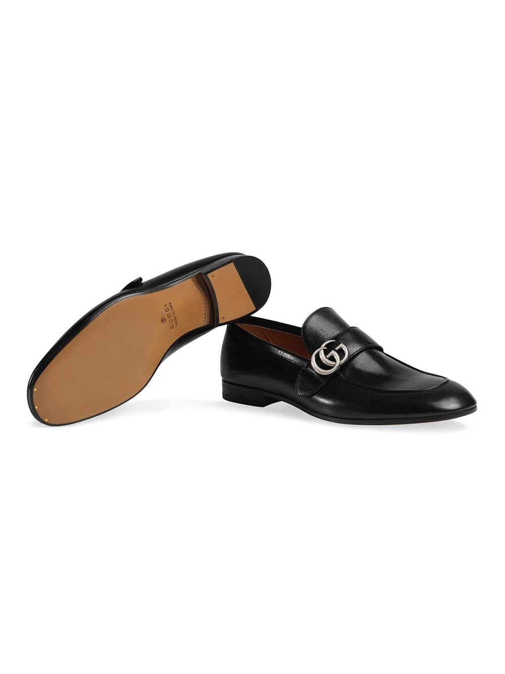 Leather loafer with GG - 3