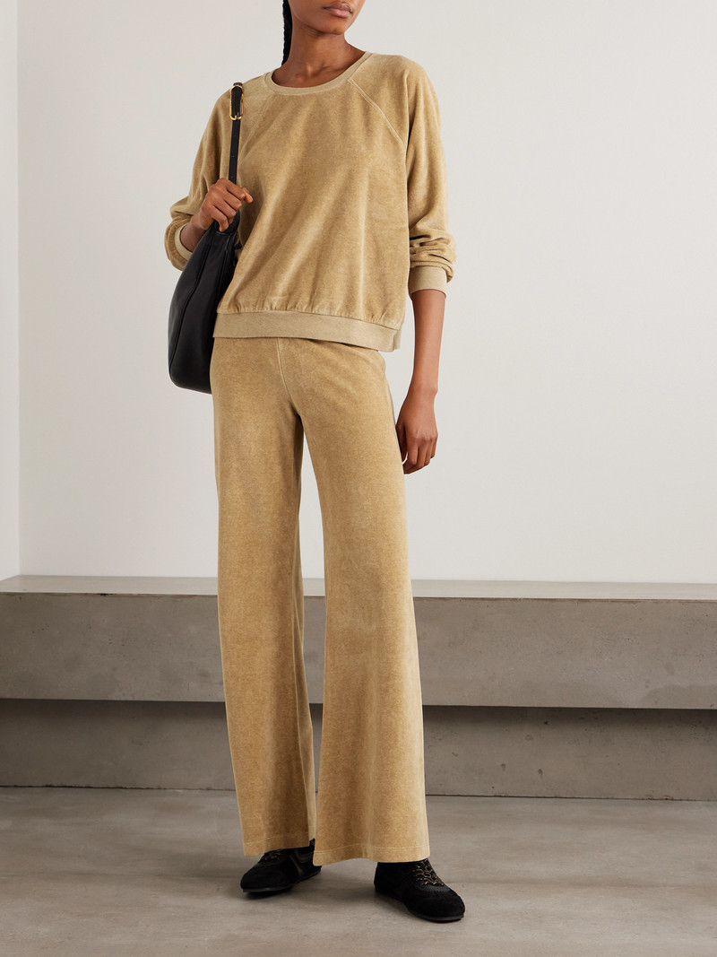 SUZIE KONDI Samos Cotton-blend Velour Sweatshirt outlook