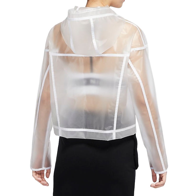 (WMNS) Nike Sportswear Windrunner Jacket 'Transparent White' CU6579-975 - 6