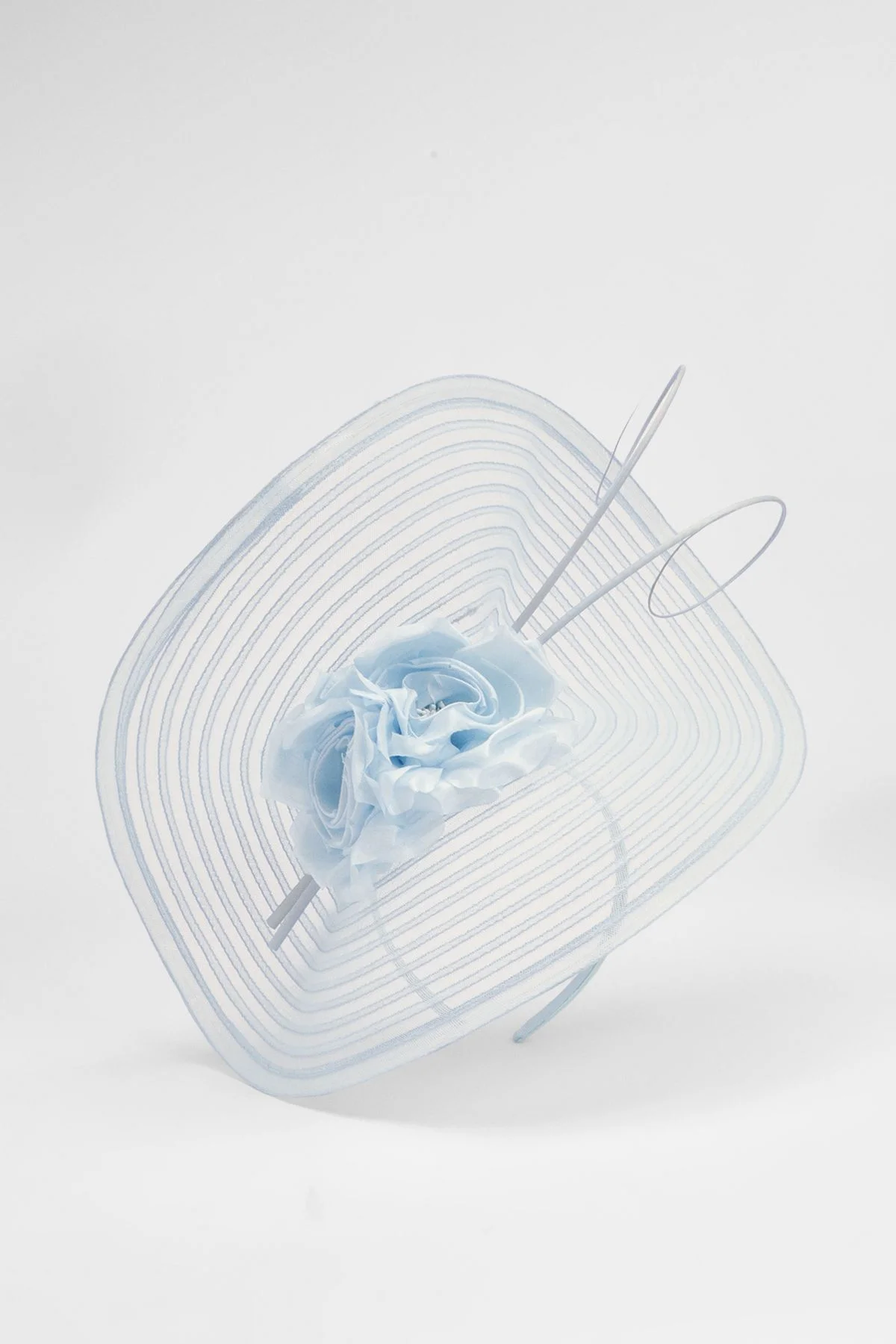 Asymmetric Disk Flower Detailed Fascinator - 1