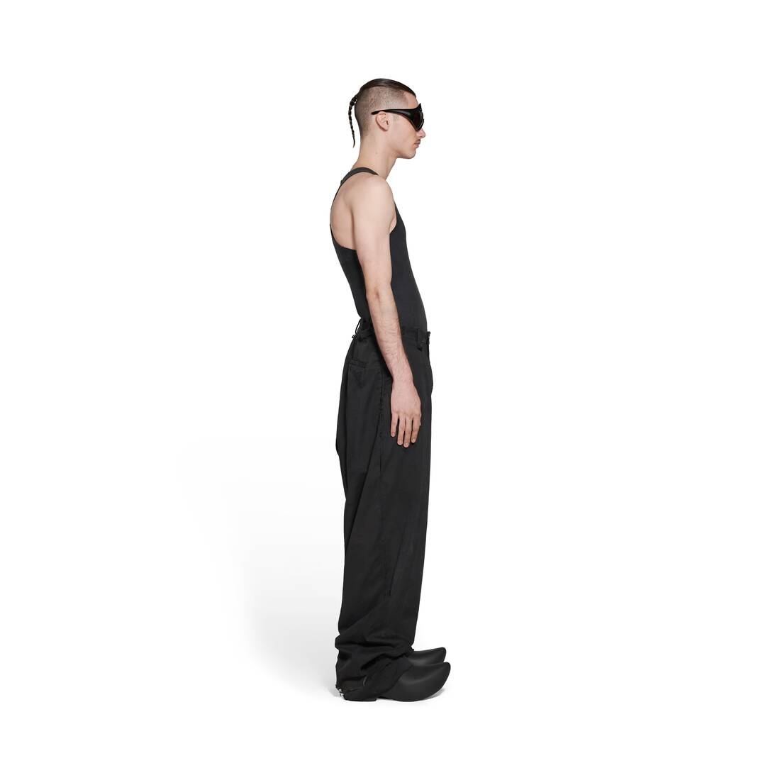 Goth Tailored Pants in Black - 3