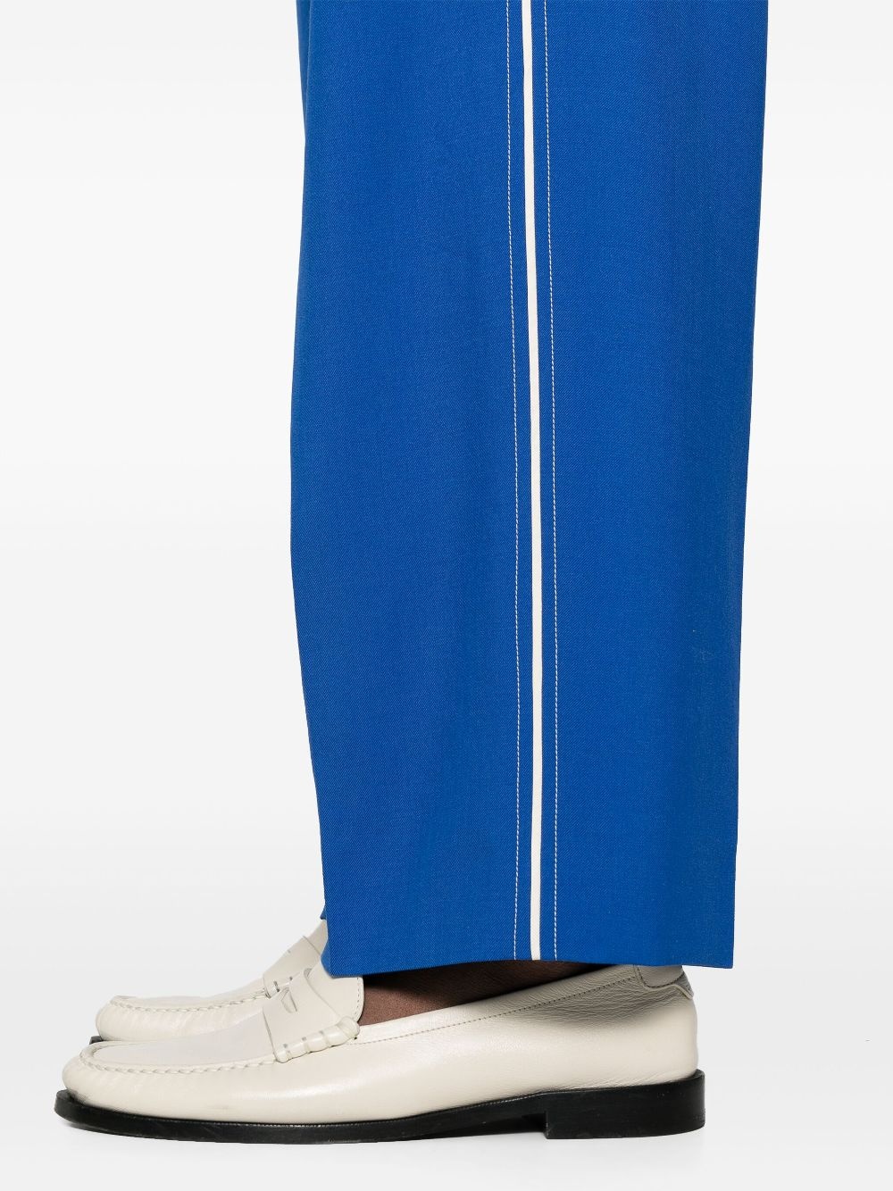 logo-patch wide-leg trousers - 5