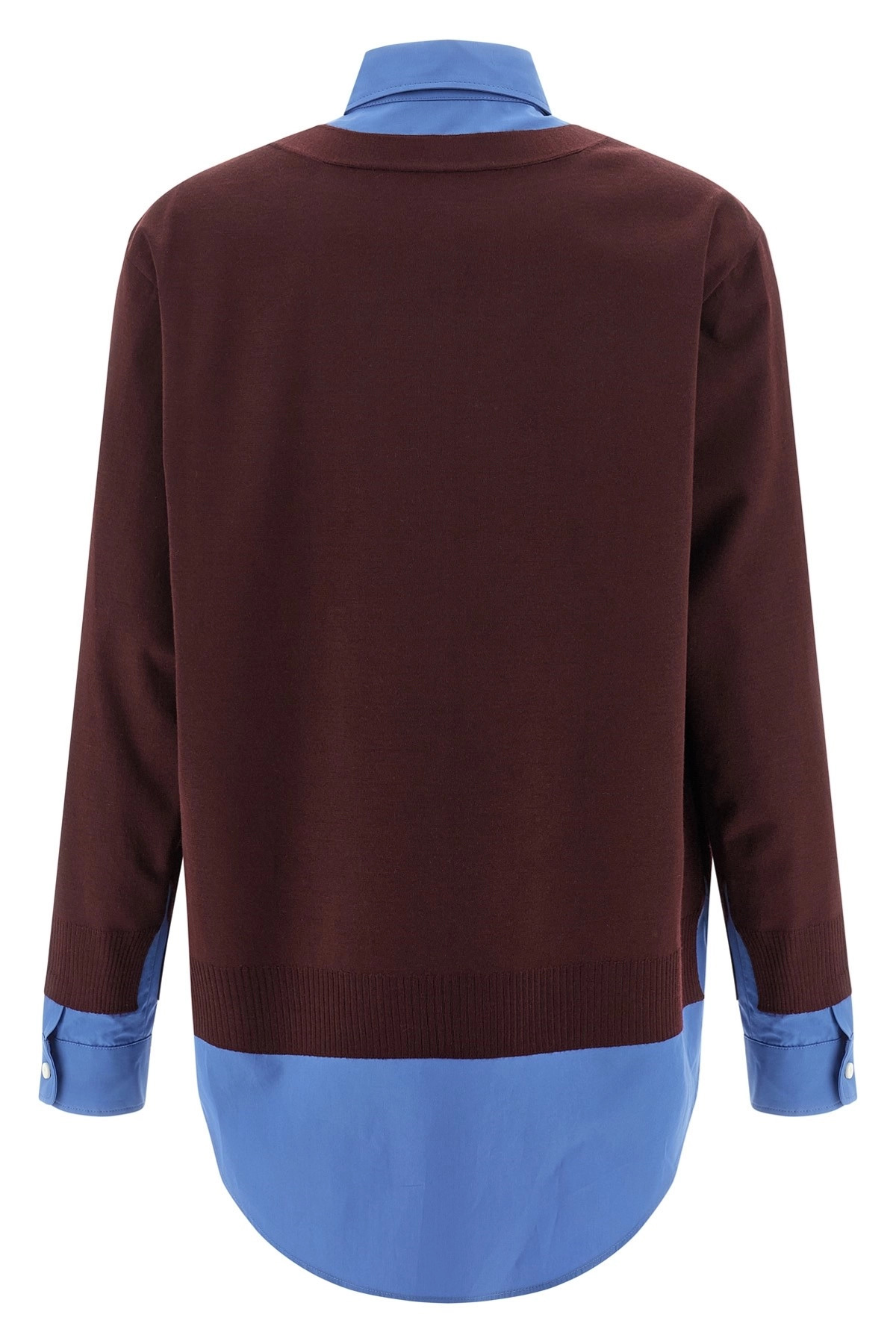 Poplin and cashmere shirt - 2