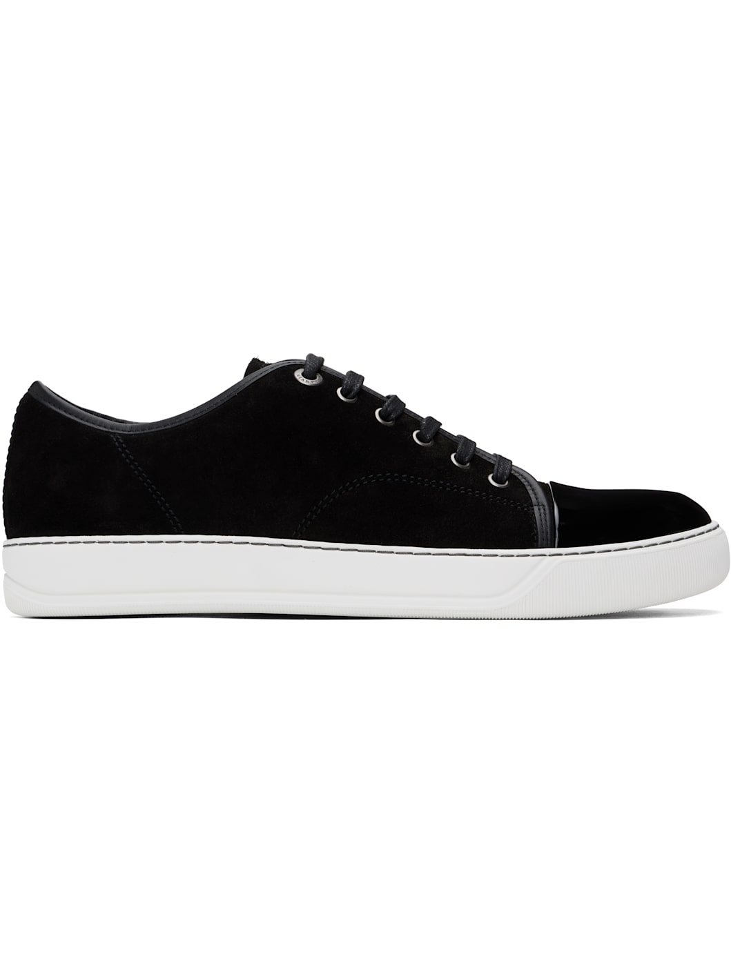 Black DBB1 Suede & Patent Leather Sneakers - 1