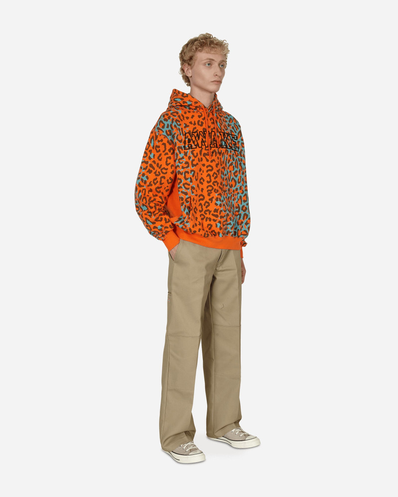 AWAKE NY Block Logo Hooded Sweatshirt Orange outlook