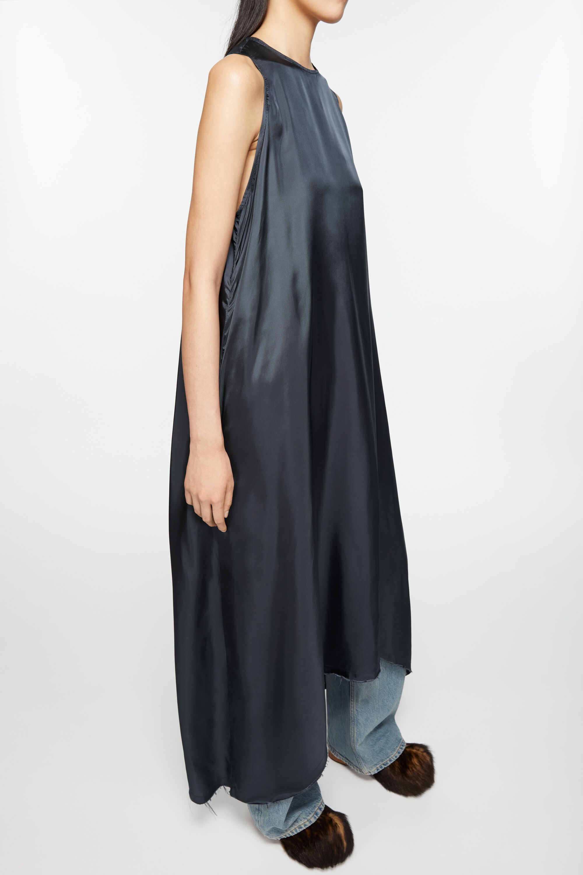 Sleeveless dress - Anthracite grey - 5