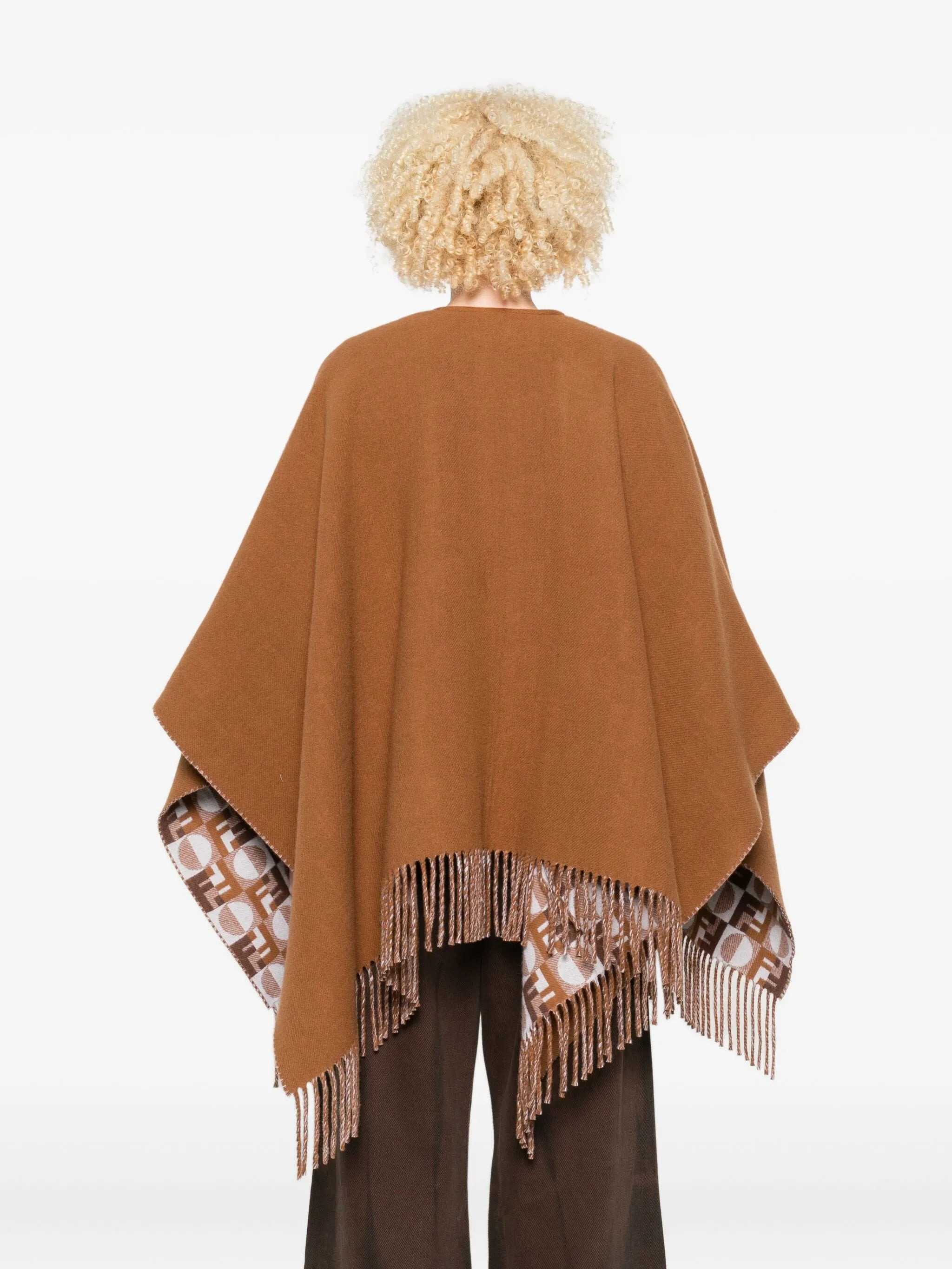 Fendi Fringe-detail Cape - 4