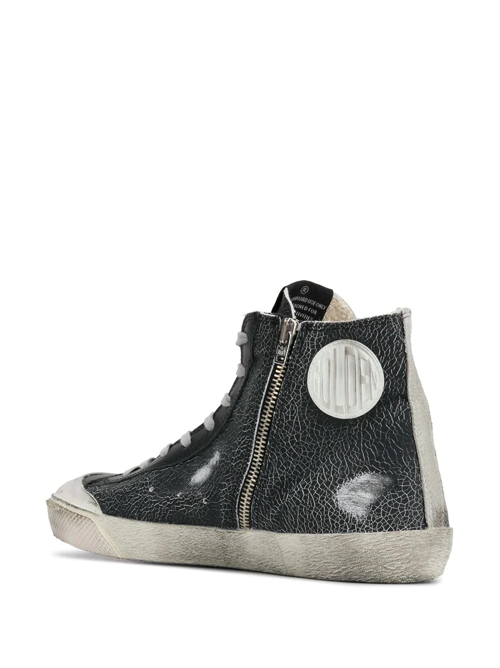 star print hi top sneakers - 3