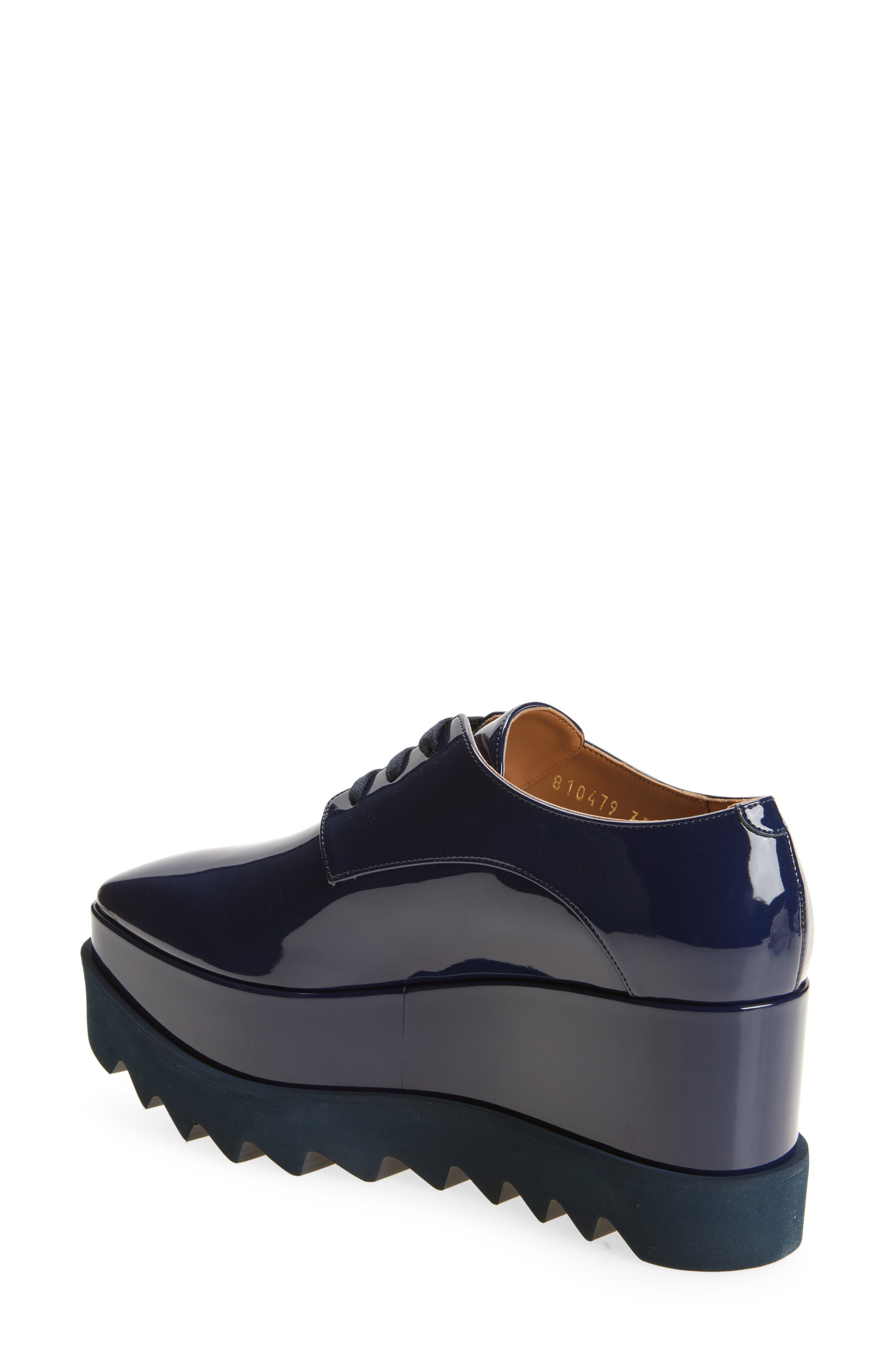 Stella McCartney Sneakelyse Patent Platform Sneaker in Navy at Nordstrom - 2