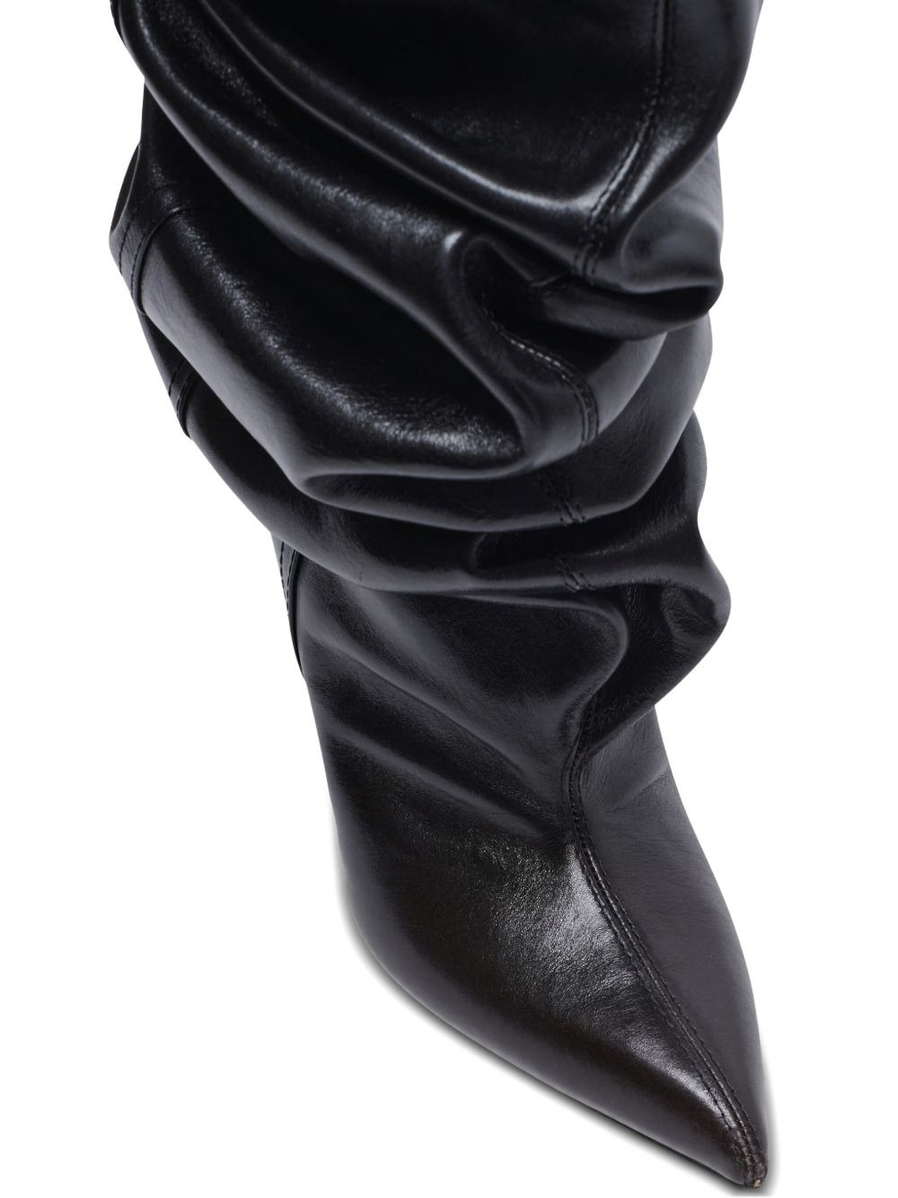 95mm calfskin wedge over-the-knee boots - 3
