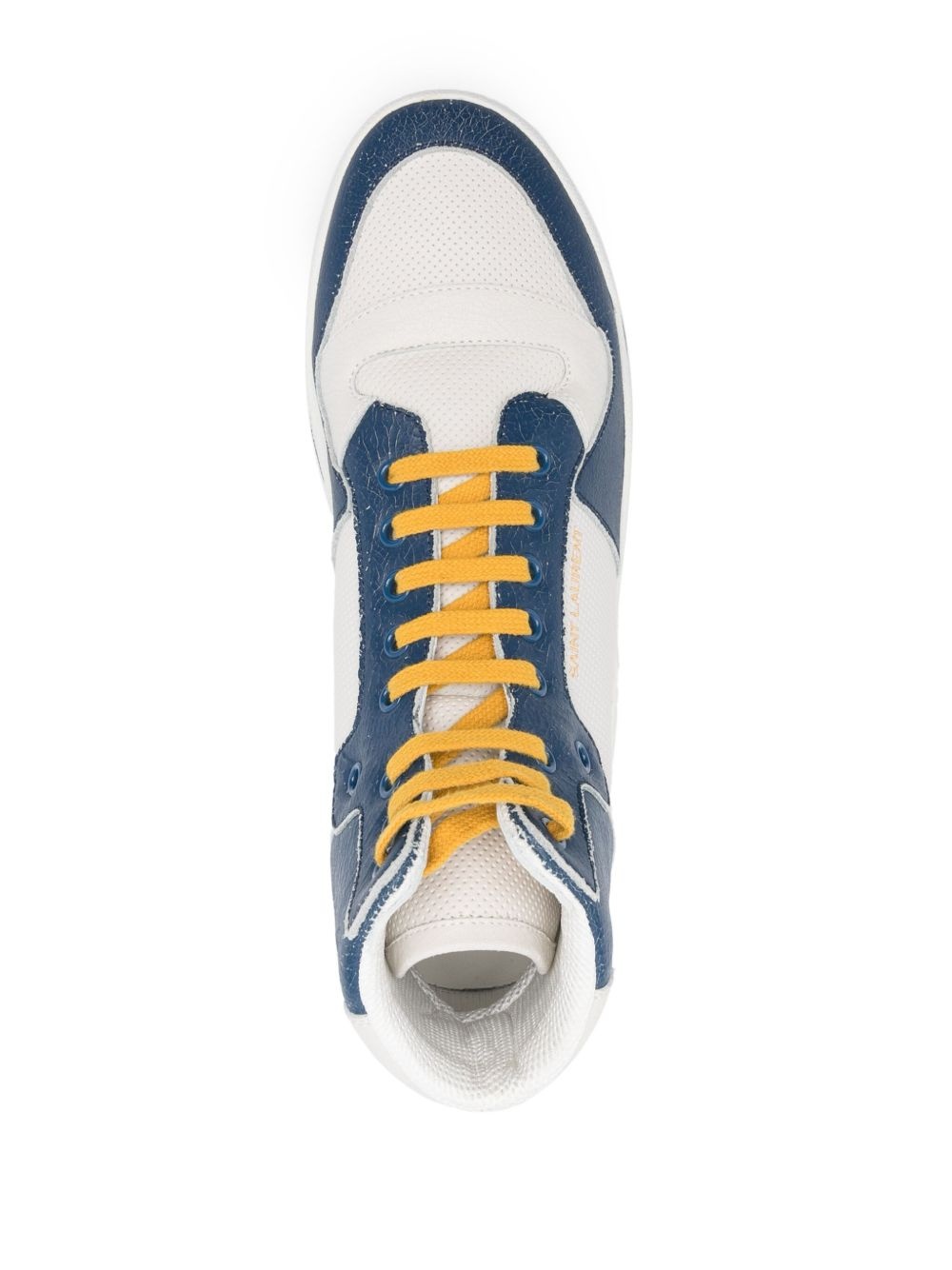 colour-block high-top sneakers - 4