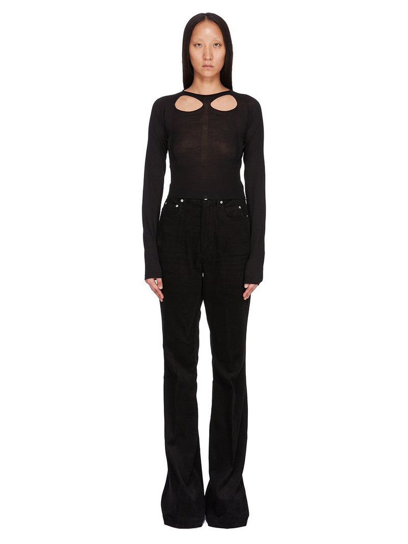 Rick Owens cut-out wool sweater outlook