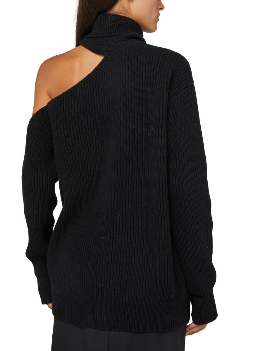 Turtleneck cold-shoulder jumper - 5