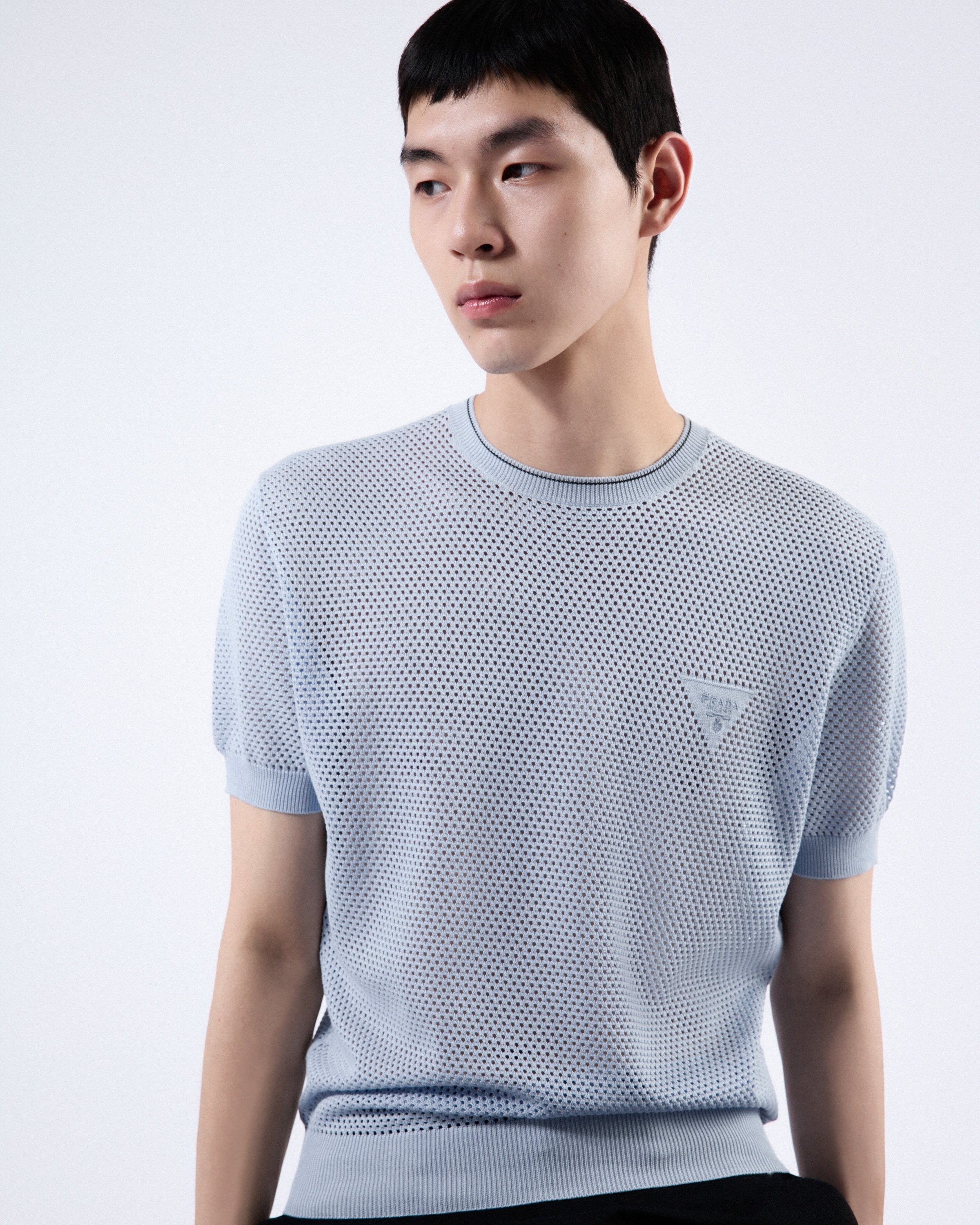 Silk and cotton crew-neck sweater - 3