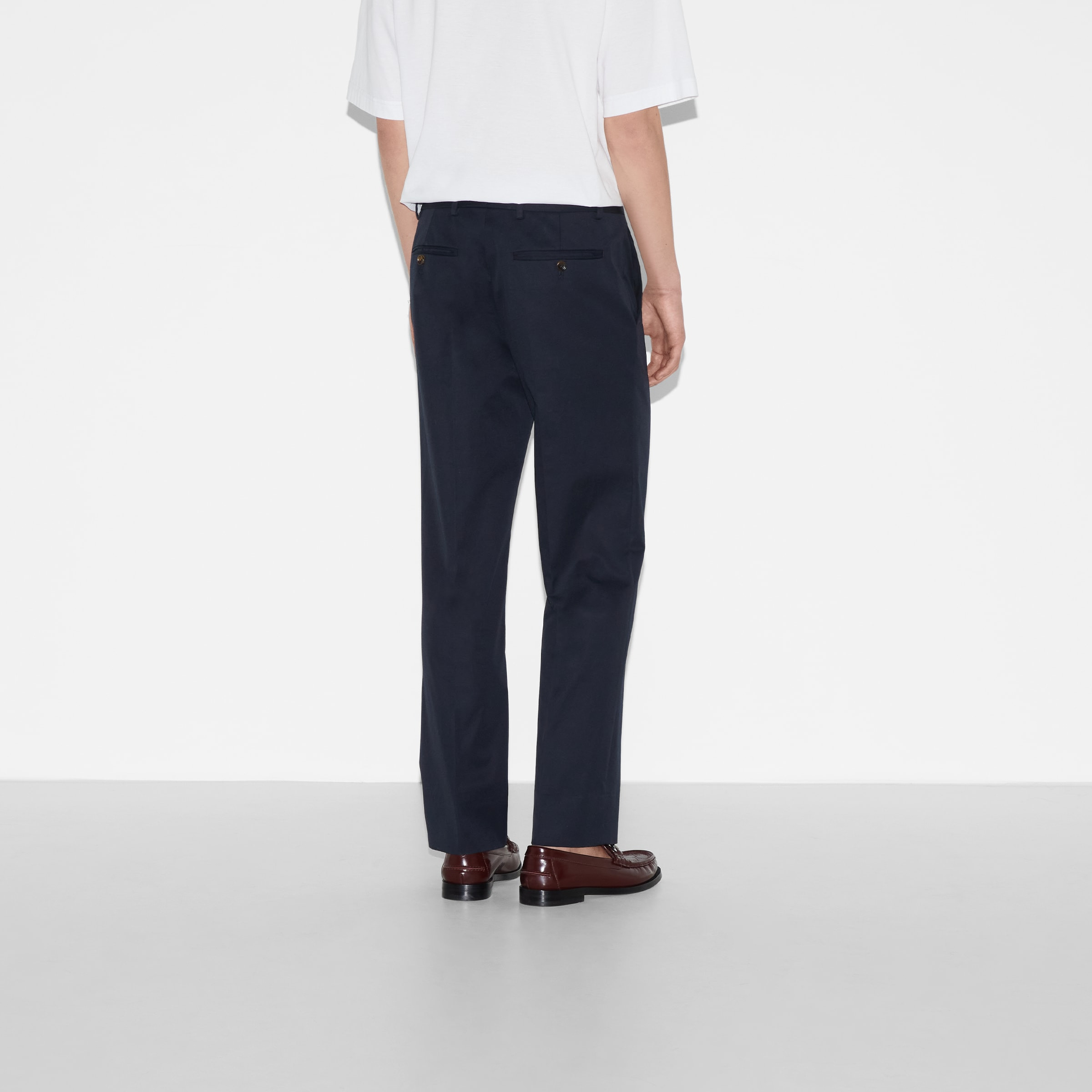 Double cotton twill pant with Web - 4
