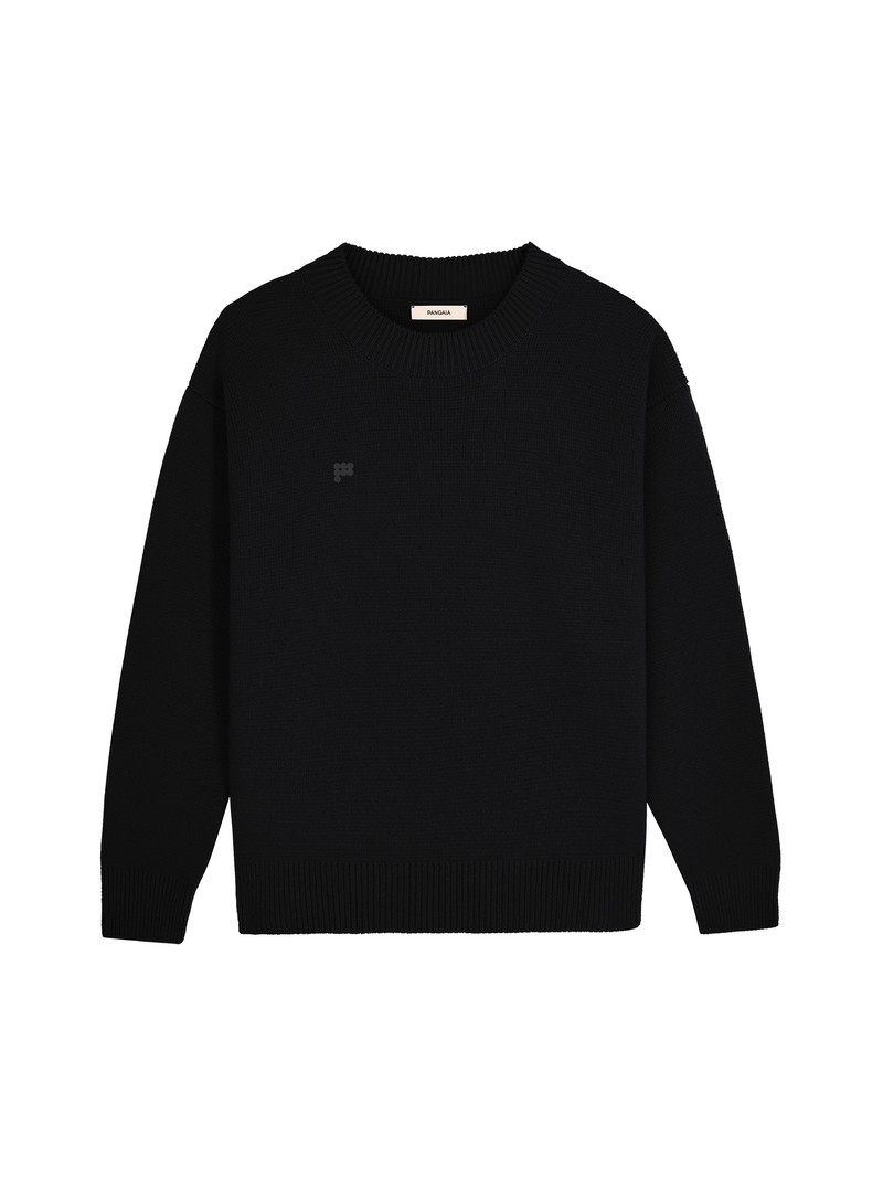 Women's Recycled Cashmere Sweater - Black 1