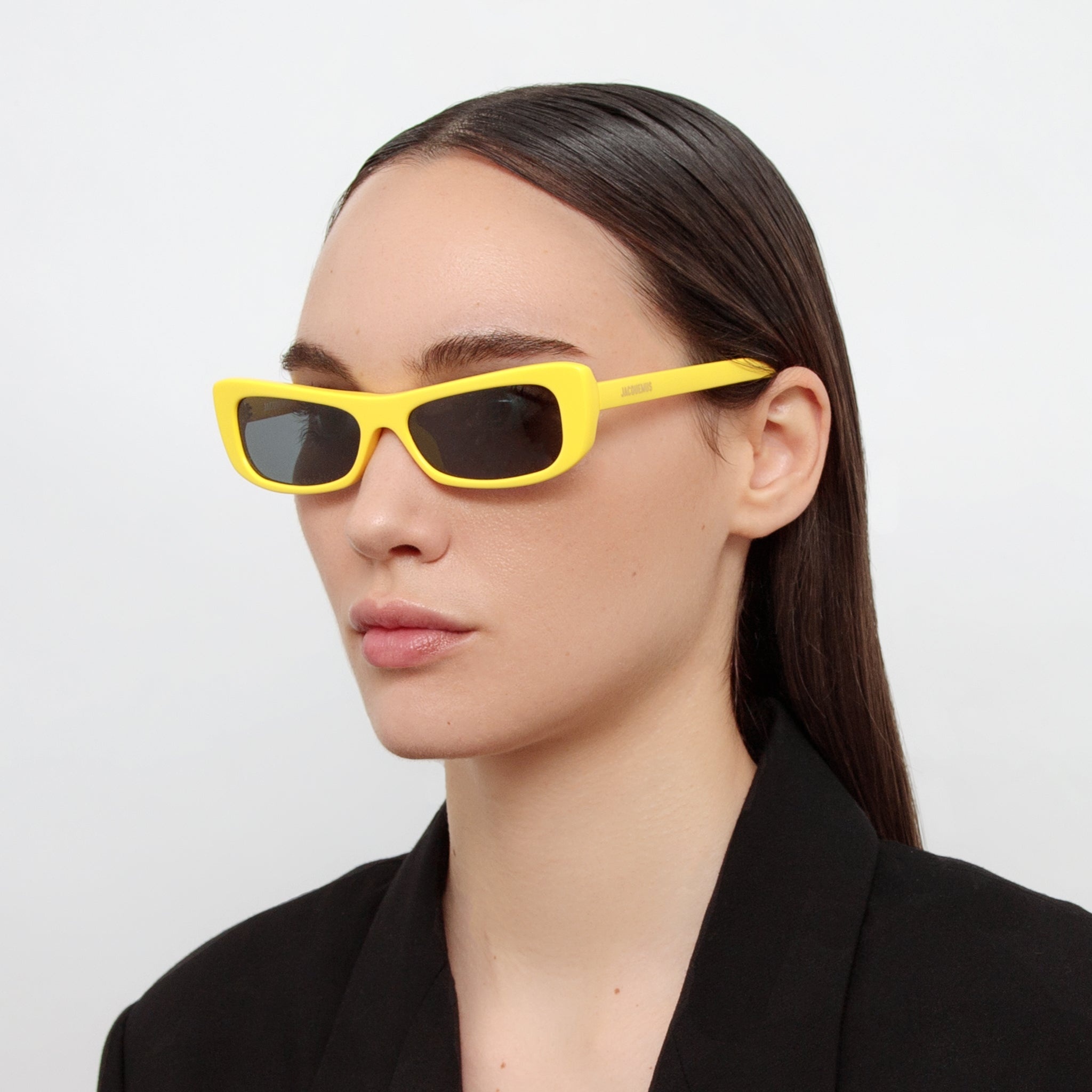 Capri Rectangular Sunglasses in Celadine - 2