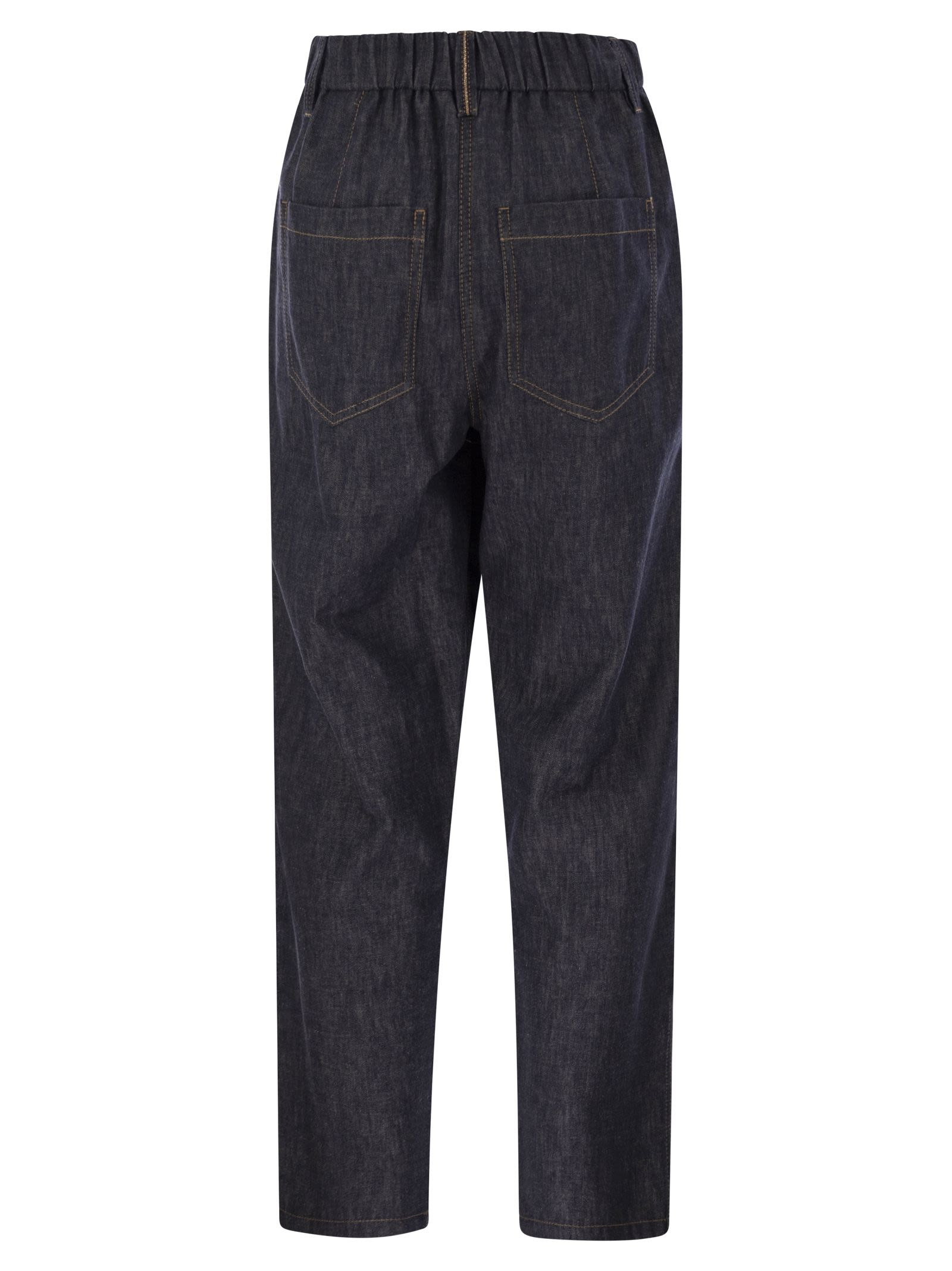 Brunello Cucinelli Women Lightweight Denim Five-Pocket Trousers - 2