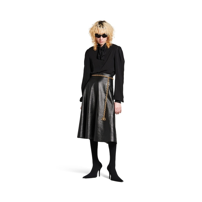 BALENCIAGA Women's Monaco Chain Belt  in Gold outlook