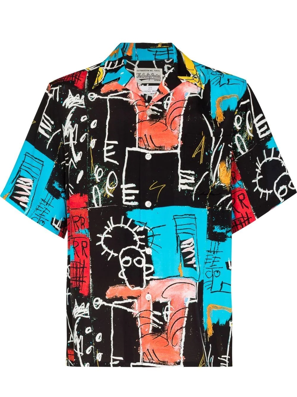 graphic-print short-sleeve shirt - 1