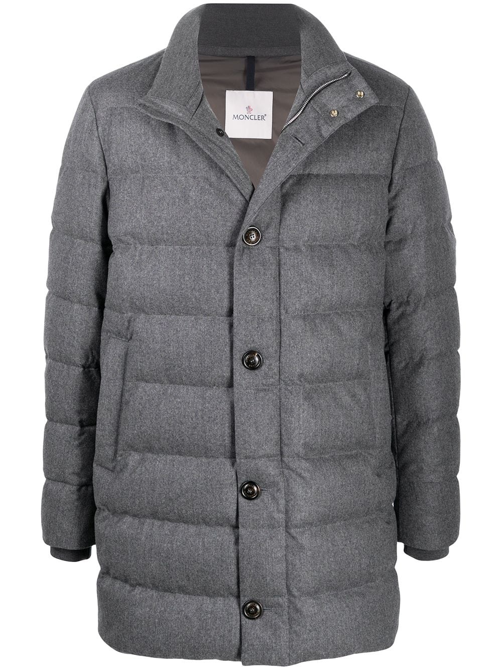 mid-length padded coat - 1