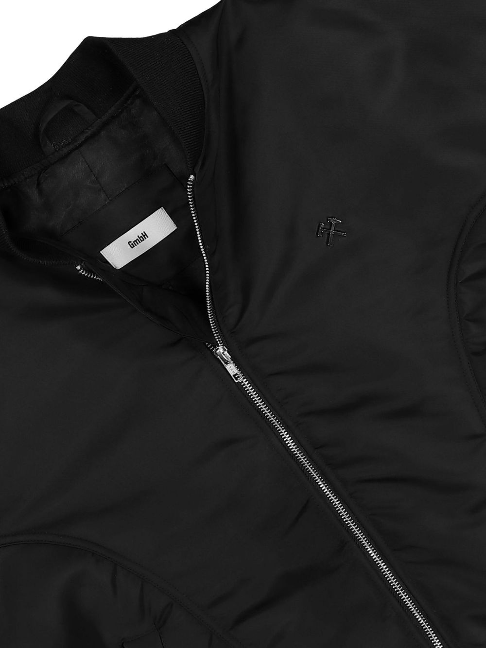 logo-motif bomber jacket - 2