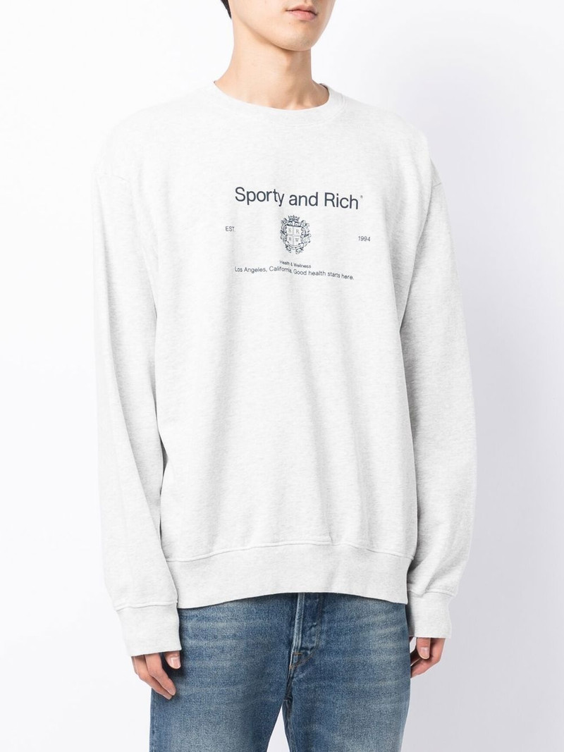 logo-print cotton sweatshirt 4