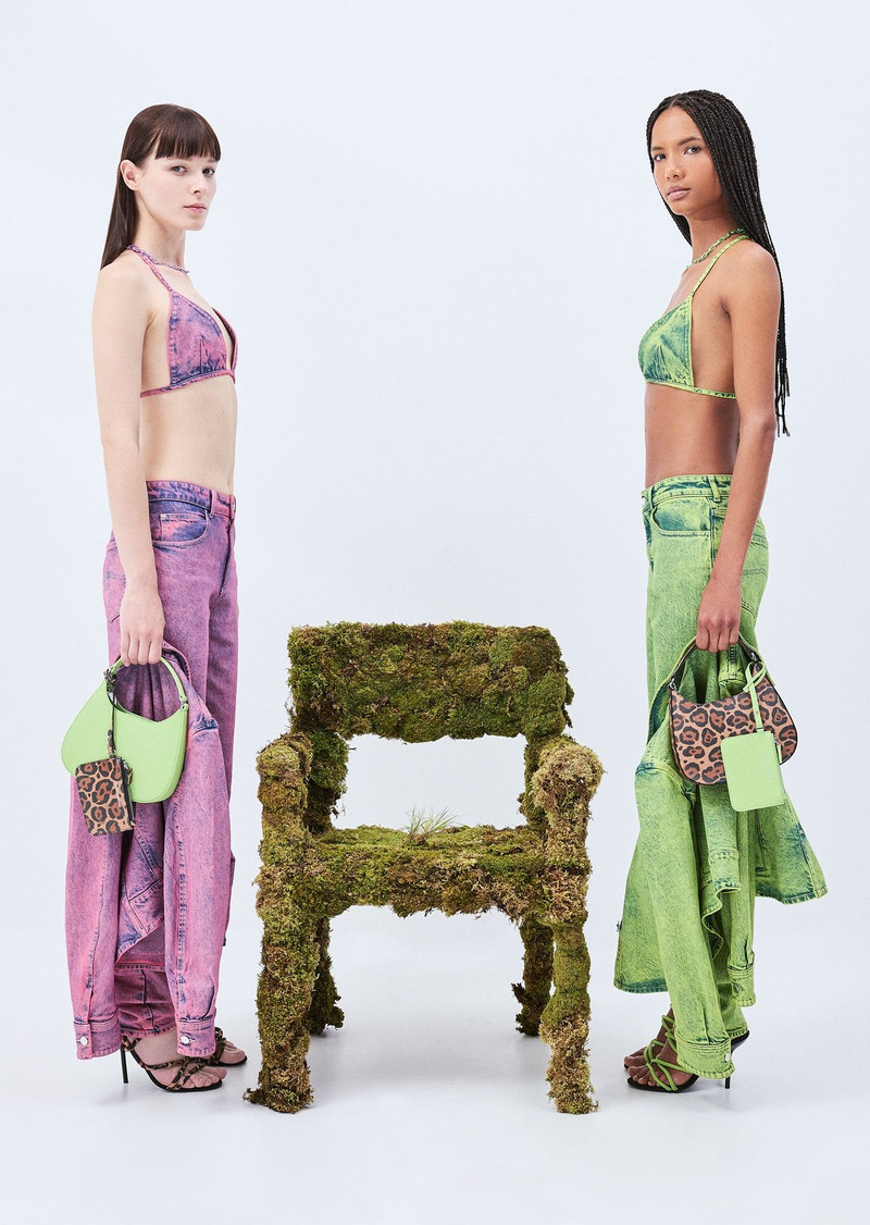 Emporio Armani Sustainability Values Capsule Collection over-dyed organic Lyocell-blend denim jacket 6