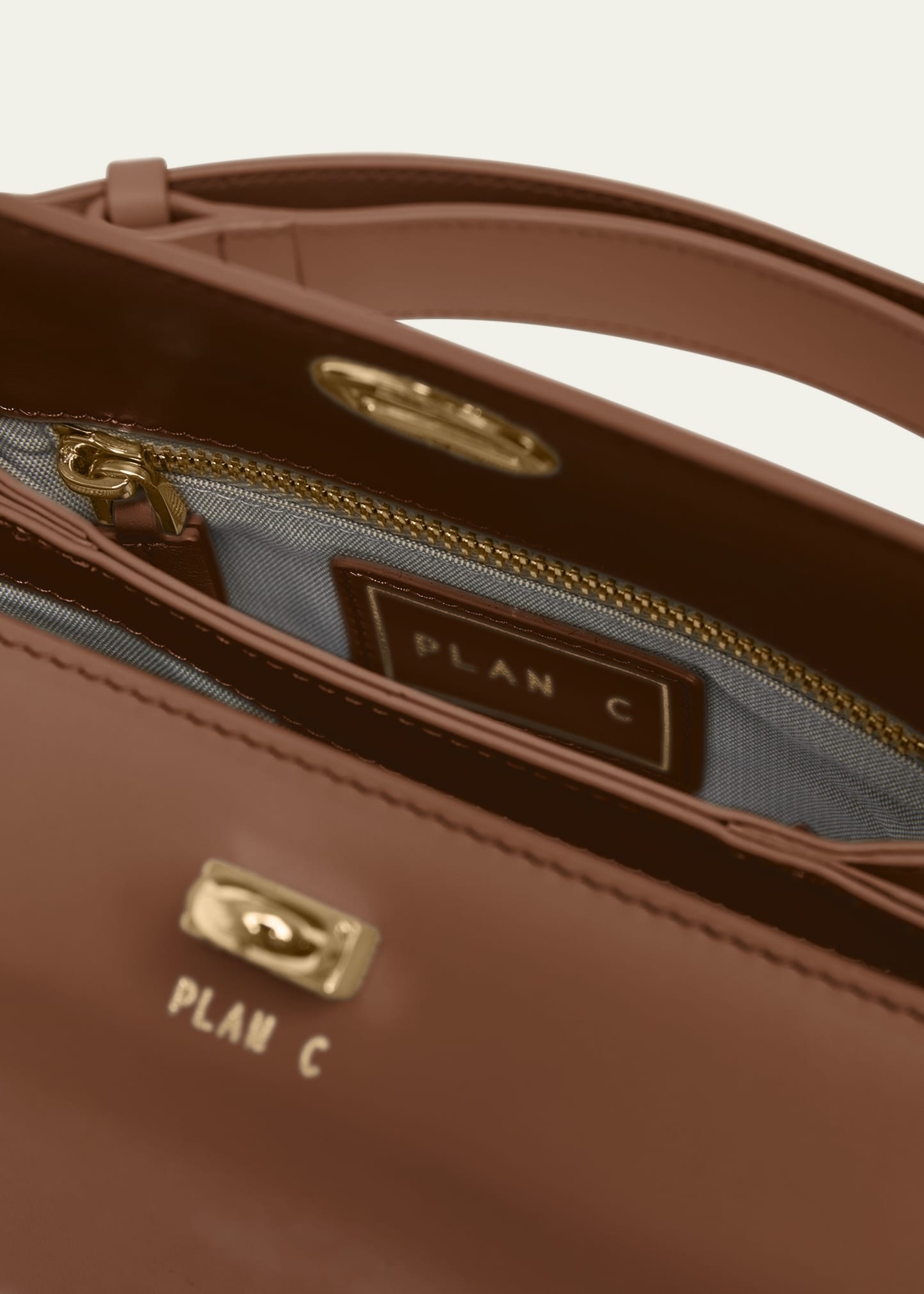 Mini Turn-Lock Leather Shoulder Bag - 4