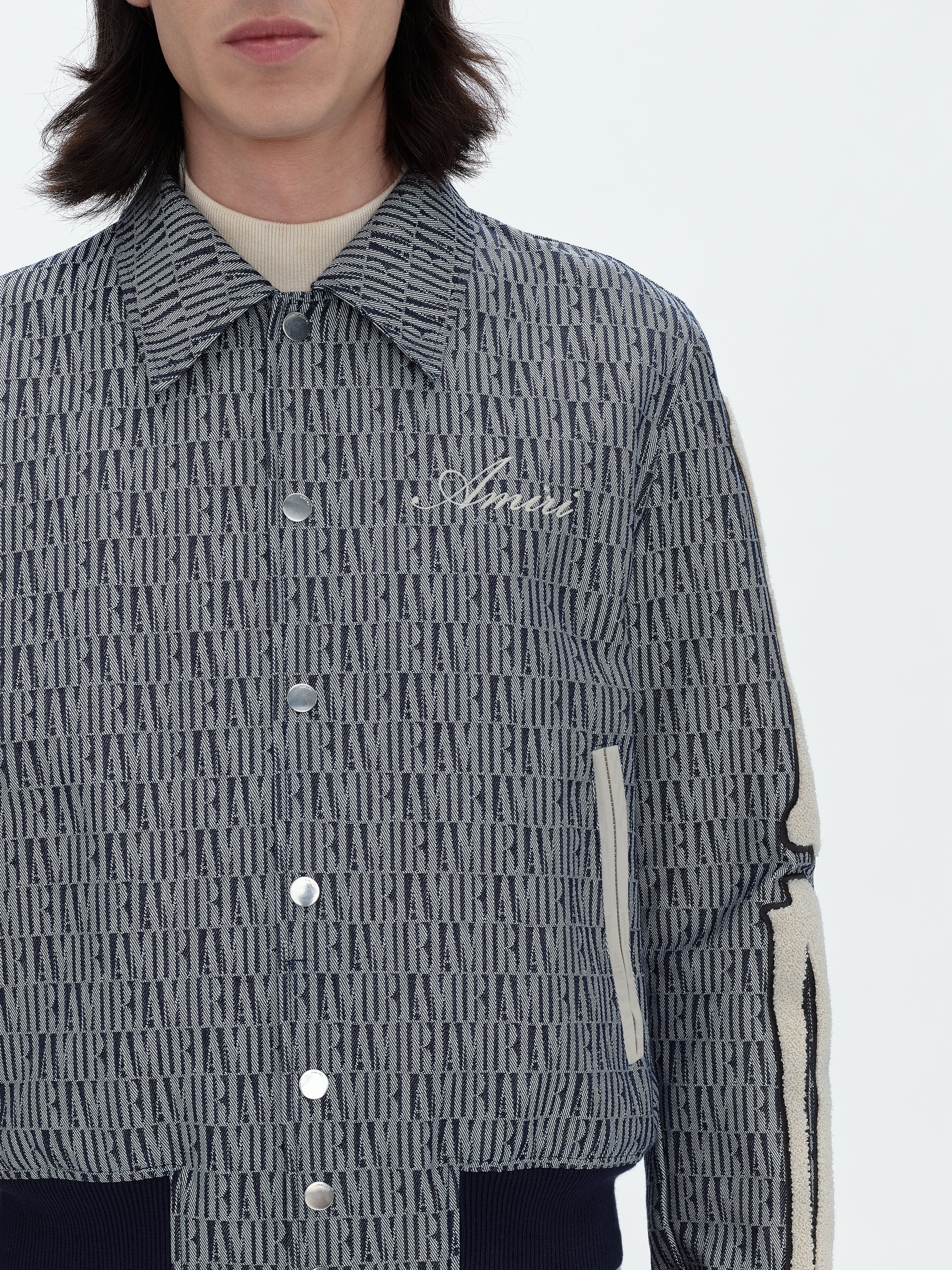 AMIRI JACQUARD BONES BOMBER - 4