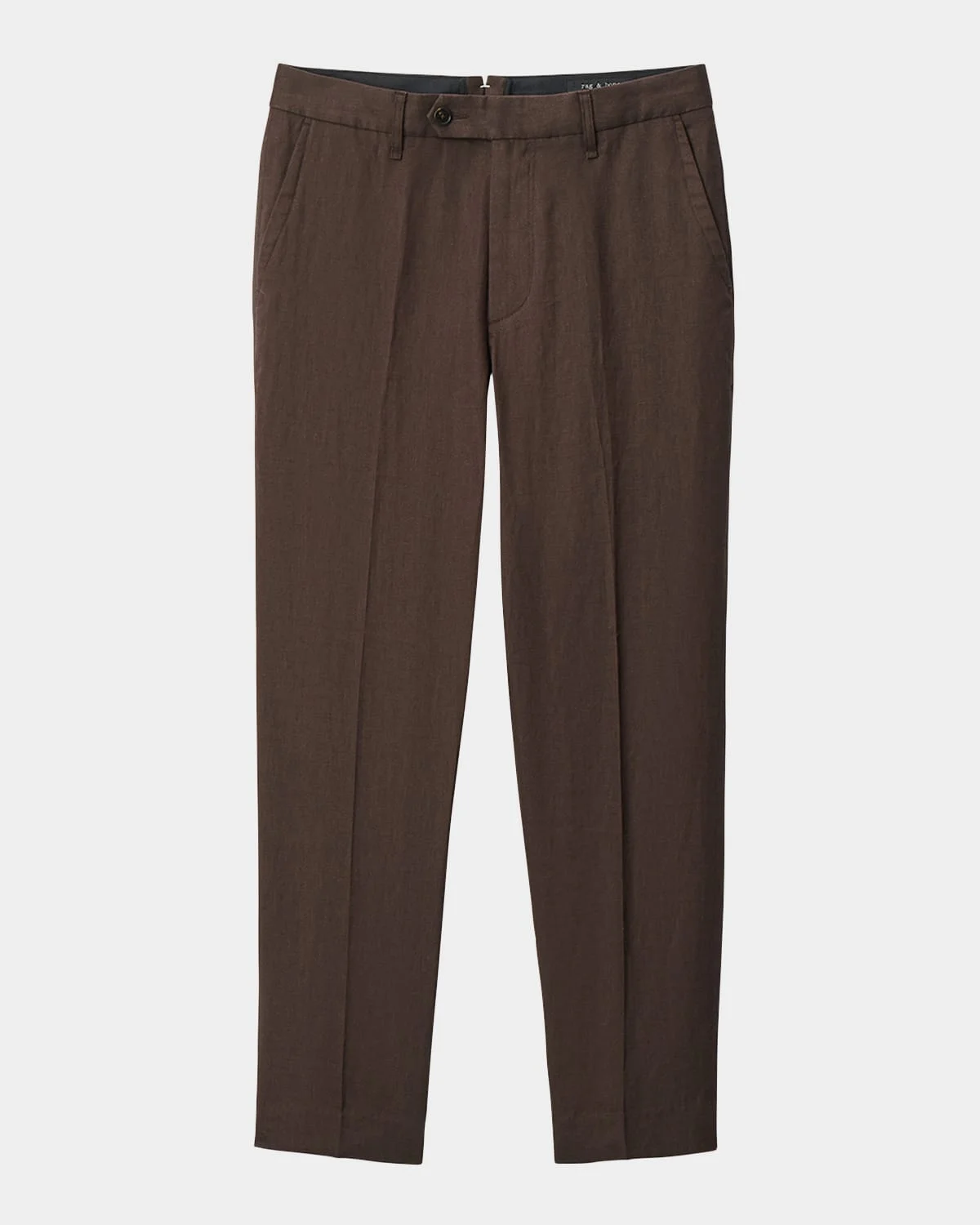 Men's Evan Linen Straight Leg Trousers - 1