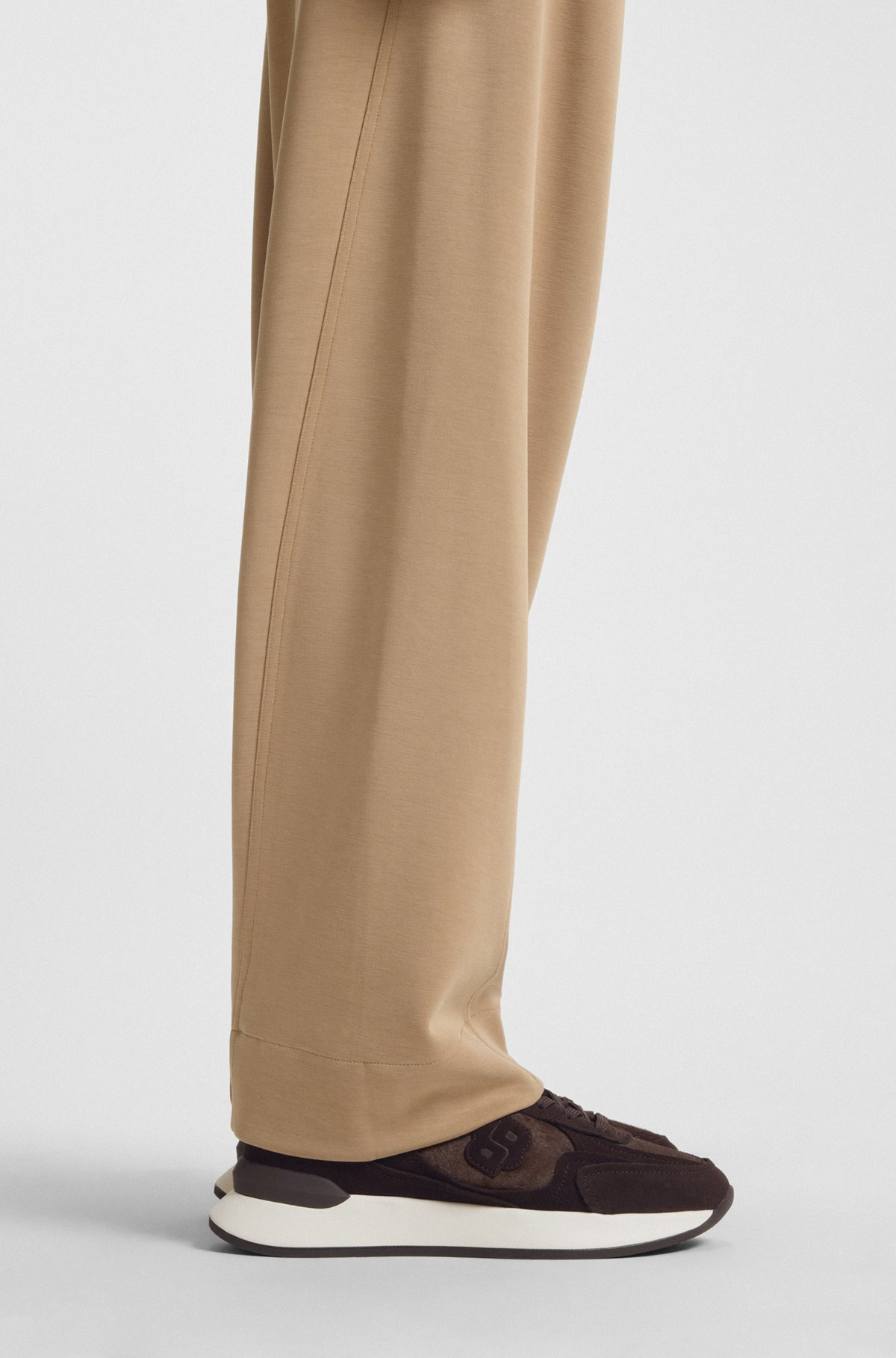 TRAINERS IN SUEDE AND CALF-HAIR LEATHER - 4