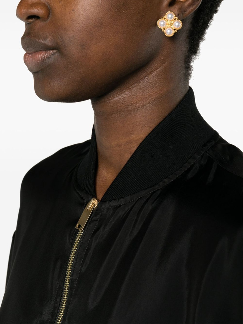 zipped satin bomber jacket 5