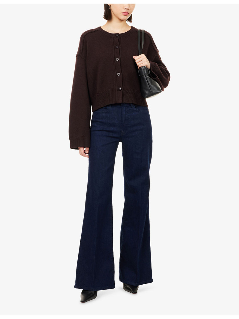GOOD AMERICAN Good Waist Palazzo Stretch-Denim Jeans outlook