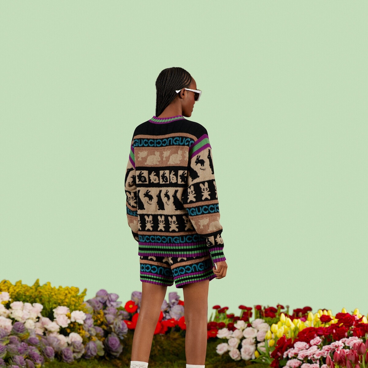 Wool jacquard sweater - 7