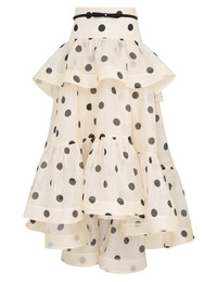 Zimmermann CRUSH HIGH-LOW TIERED SKIRT | REVERSIBLE