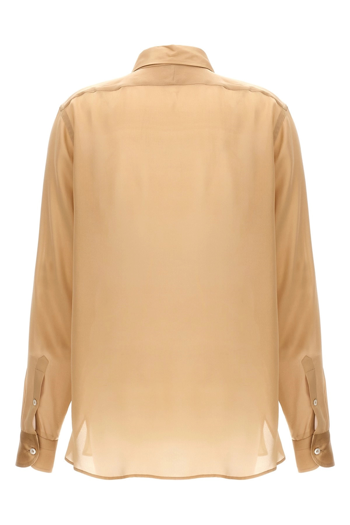 Pleated plastron shirt - 3