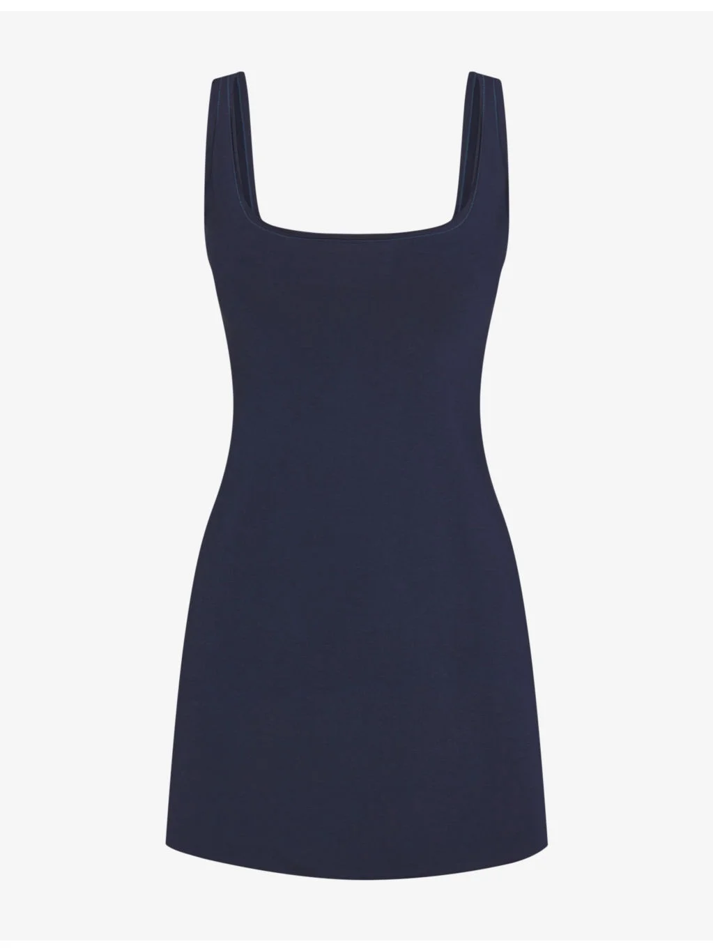 Scoop-Neckline Cotton-Jersey Mini Dress - 1