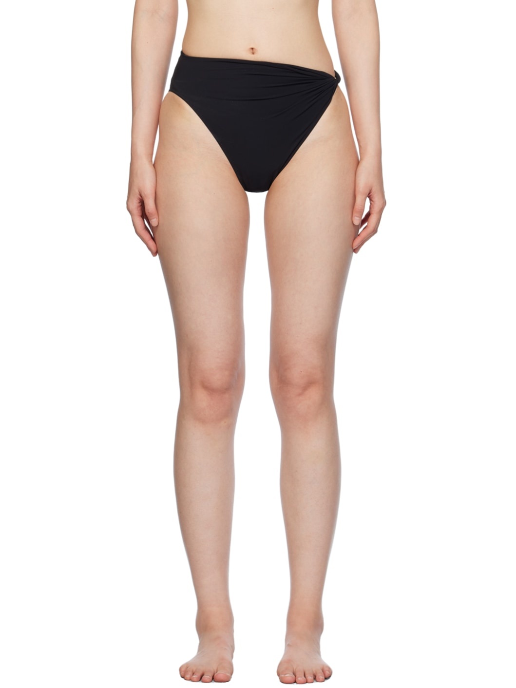 Black Twist Bikini Bottom - 1