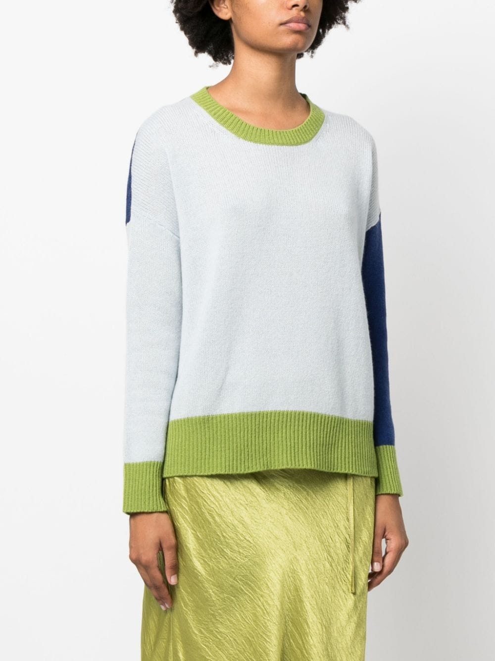 colour-block panelled jumper - 3