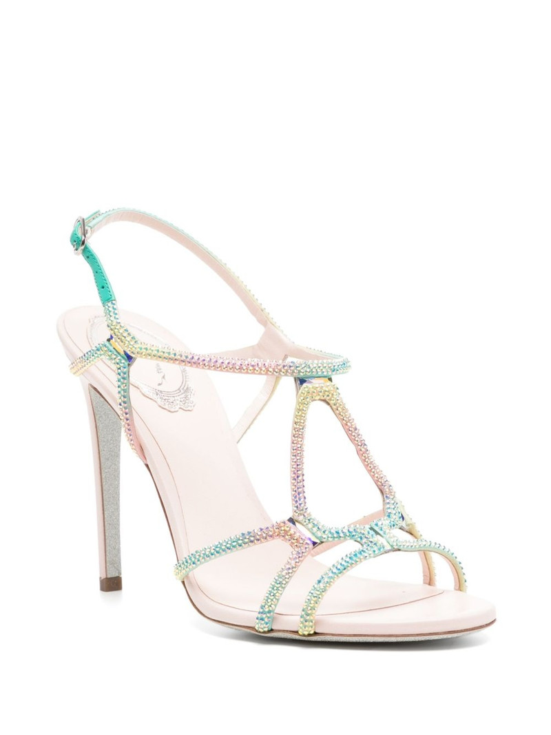 RENE CAOVILLA 100mm Peach-burano sandals outlook