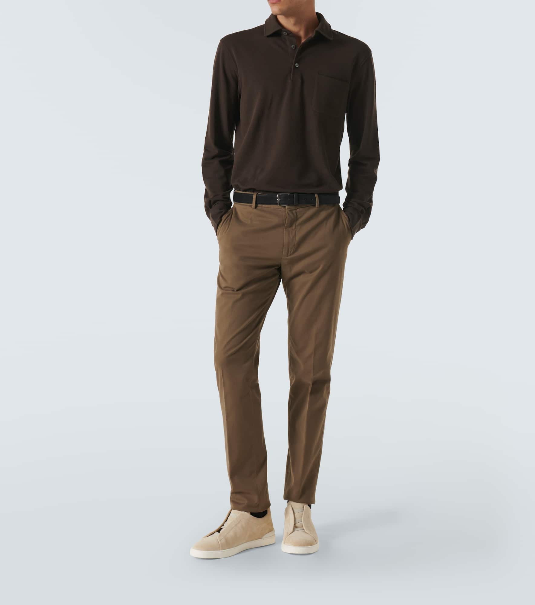 Cotton polo sweater - 2