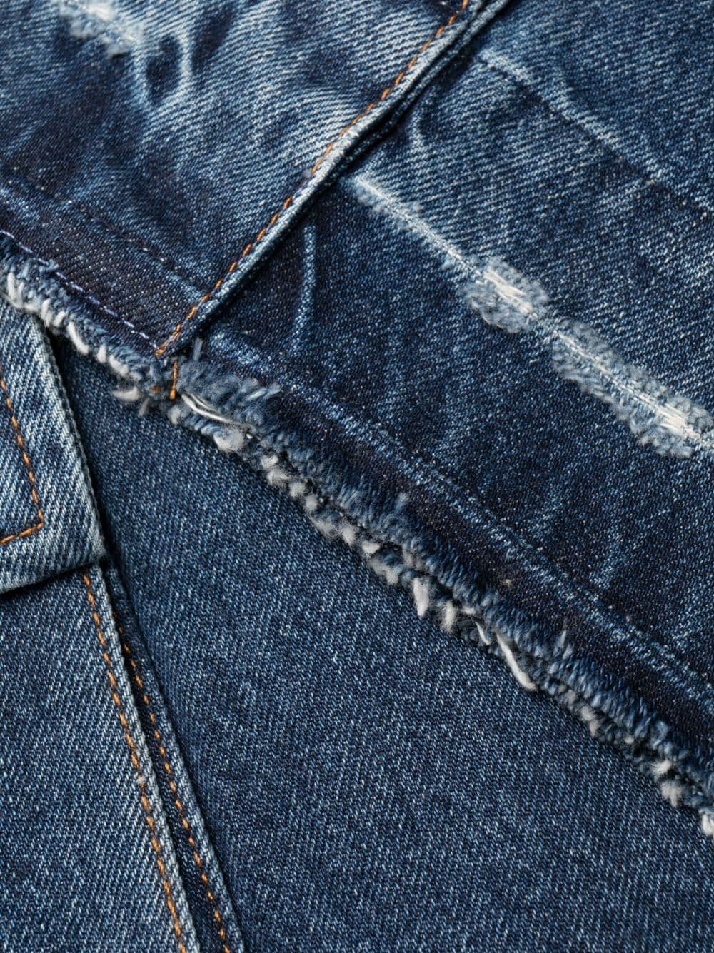 wide-leg cargo jeans - 8