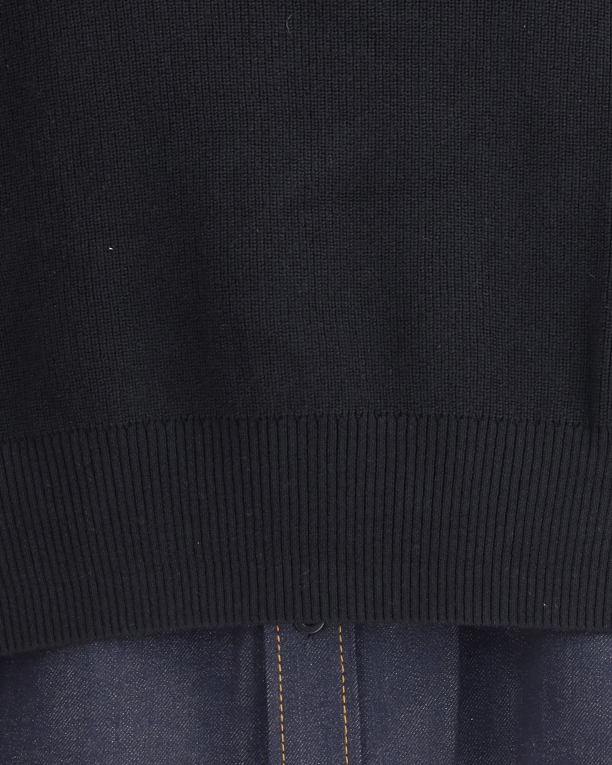 Denim detail Sweater - 3