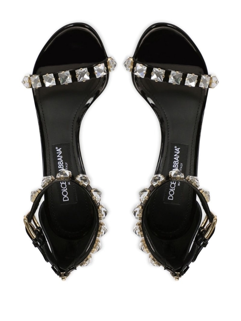 crystal-embellished sandals - 4