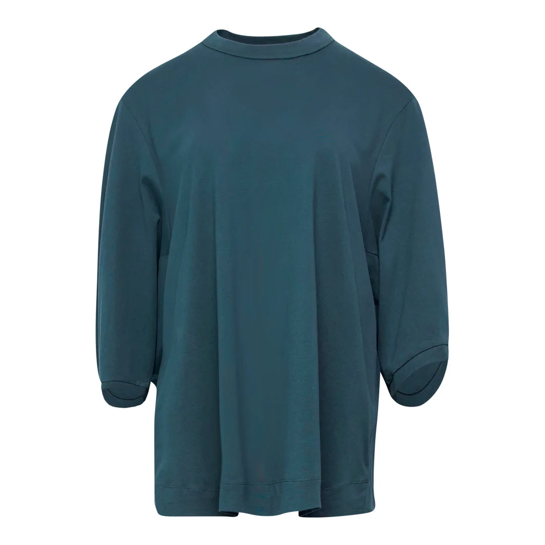Loose Fit Cropped Sleeve Top - 1