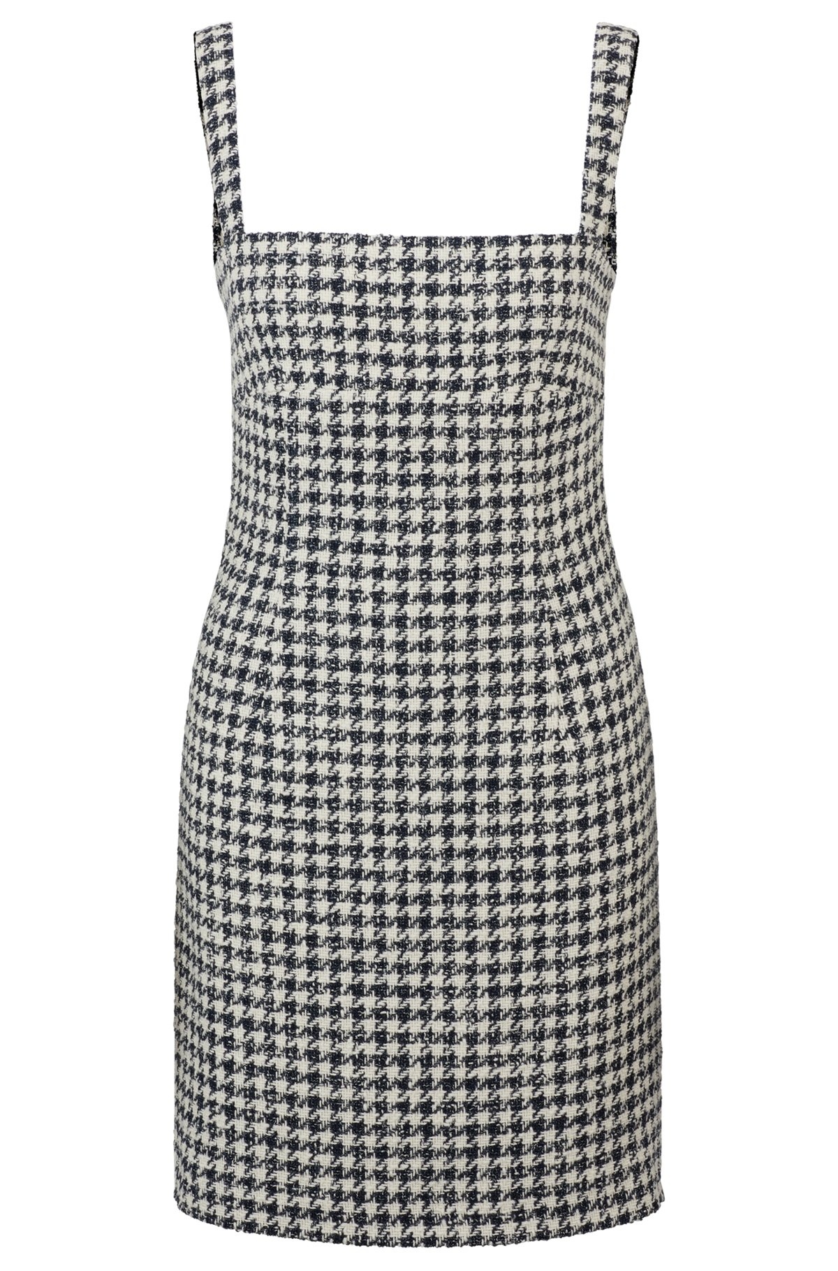 MINI DRESS WITH HOUNDSTOOTH PATTERN - 1