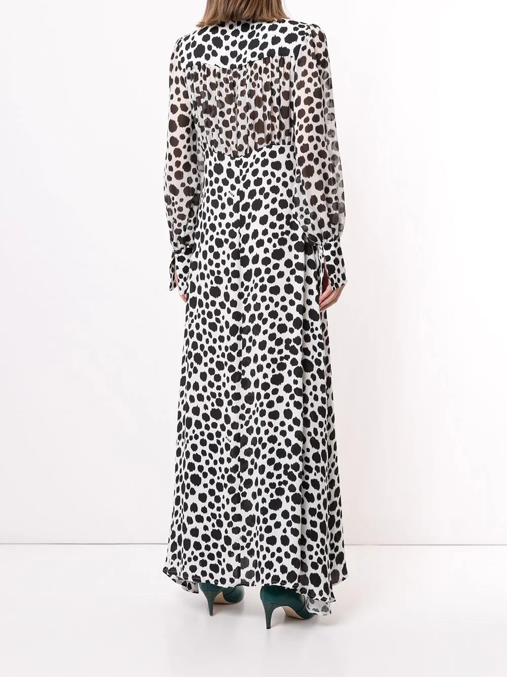 leopard-print maxi dress - 4